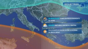 Meteo: Anticiclone in rinforzo, torna il caldo intenso. Da metà settimana temporali