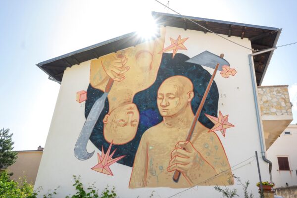 Street Art, il primo eco-murale di Borgo Universo